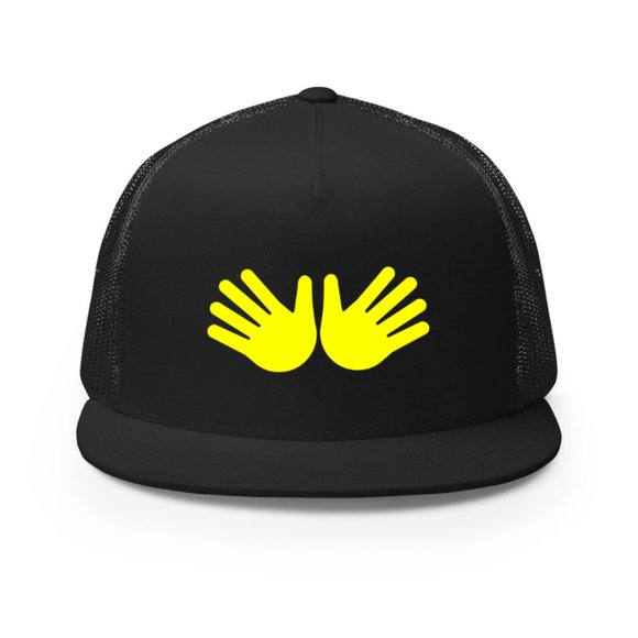 W Hands Trucker Hat, Funny, W Emoji - Picture 1 of 2
